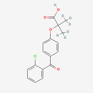 molecular formula C17H15ClO4 B585085 2-Chloro Fenofibric Acid-d6 CAS No. 1346603-06-2