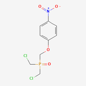 molecular formula C9H10Cl2NO4P B5850864 1-[Bis(chloromethyl)phosphorylmethoxy]-4-nitrobenzene 