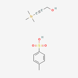 molecular formula C13H20O4SSi B585088 4-Methylbenzenesulfonic acid;3-trimethylsilylprop-2-yn-1-ol CAS No. 71321-16-9