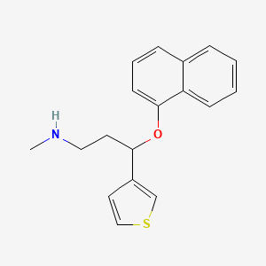 molecular formula C17H18FN5O2S2 B585089 1-(3-Thienyl)-3-(methylamino)propyl 1-naphthyl ether CAS No. 116817-27-7