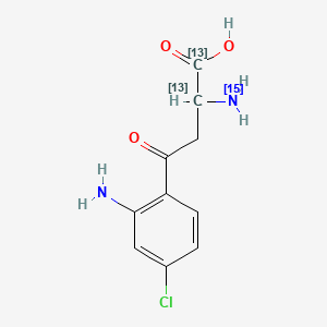 4-Chloro Kynurenine-13C2,15N