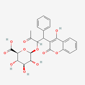 molecular formula C25H24O11 B585102 10-Hydroxy Warfarin |A-D-Glucuronide CAS No. 1007224-61-4