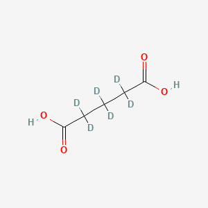 molecular formula C5H8O4 B585105 Pentanedioic-d6 acid CAS No. 154184-99-3