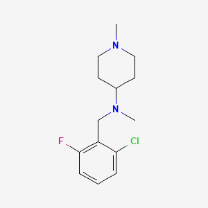 molecular formula C14H20ClFN2 B5851086 N-[(2-chloro-6-fluorophenyl)methyl]-N,1-dimethylpiperidin-4-amine 