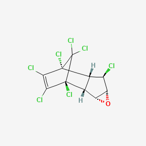 2,5-Methano-2H-indeno[1,2-b]oxirene,2,3,4,5,6,7,7-heptachloro-1a,1b,5,5a,6,6a-hexahydro-,(1aR,1bR,2S,5R,5aS,6R,6aR)-rel-