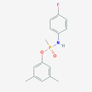 molecular formula C15H17FNO2P B5851271 N-[(3,5-dimethylphenoxy)-methylphosphoryl]-4-fluoroaniline 