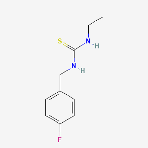 molecular formula C10H13FN2S B5851278 1-Ethyl-3-(4-fluorobenzyl)thiourea 