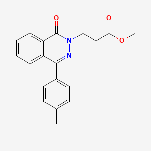 molecular formula C19H18N2O3 B5851302 Methyl 3-[4-(4-methylphenyl)-1-oxophthalazin-2-yl]propanoate 