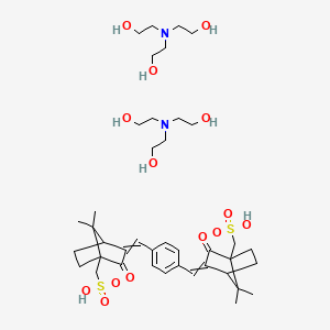 molecular formula C40H64N2O14S2 B585131 Ecamsule ditriethanolamine CAS No. 92841-53-7