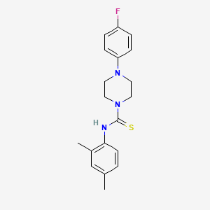 molecular formula C19H22FN3S B5851341 N-(2,4-dimethylphenyl)-4-(4-fluorophenyl)piperazine-1-carbothioamide 
