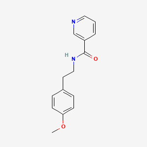 molecular formula C15H16N2O2 B5851342 N-[2-(4-methoxyphenyl)ethyl]pyridine-3-carboxamide 