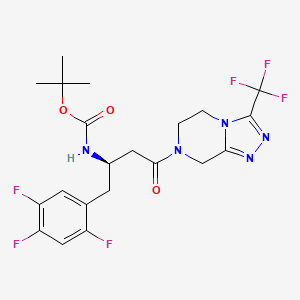 molecular formula C21H23F6N5O3 B585137 N-Boc-sitagliptin CAS No. 486460-23-5