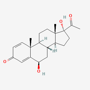 molecular formula C21H28O4 B585141 6beta,17-Dihydroxy-pregna-1,4-diene-3,20-dione CAS No. 95042-81-2