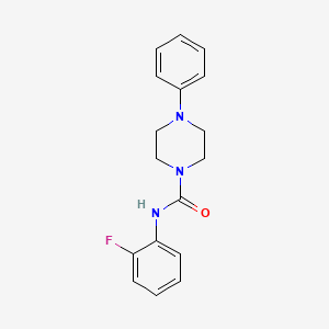 molecular formula C17H18FN3O B5851477 N-(2-fluorophenyl)-4-phenylpiperazine-1-carboxamide 
