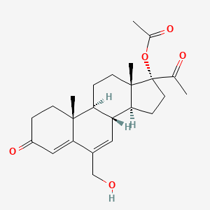 molecular formula C24H32O5 B585157 17-(Acetyloxy)-6-(hydroxymethyl)-pregna-4,6-diene-3,20-dione CAS No. 1867-41-0