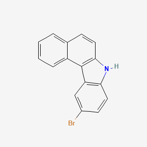 molecular formula C16H10BrN B585168 10-Bromo-7H-benzo[c]carbazole CAS No. 1698-16-4