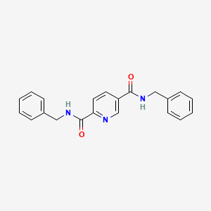molecular formula C21H19N3O2 B5851723 N,N'-dibenzylpyridine-2,5-dicarboxamide 
