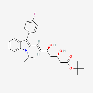 molecular formula C28H34FNO4 B585174 (3S,5S,6E)-O-tert-Butyl Fluvastatin CAS No. 194935-00-7
