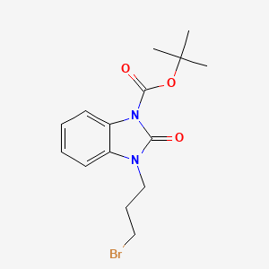 molecular formula C15H19BrN2O3 B585177 tert-Butyl 3-(3-bromopropyl)-2-oxo-2,3-dihydro-1H-benzo[d]imidazole-1-carboxylate CAS No. 1148017-48-4