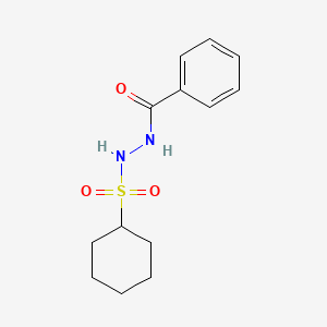 molecular formula C13H18N2O3S B5851954 N'-cyclohexylsulfonylbenzohydrazide 
