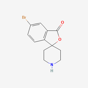 molecular formula C12H12BrNO2 B585198 5-Bromo-3H-spiro[isobenzofuran-1,4'-piperidin]-3-one CAS No. 920023-36-5
