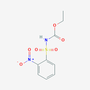 molecular formula C9H10N2O6S B5852281 ethyl N-(2-nitrophenyl)sulfonylcarbamate CAS No. 22819-25-6