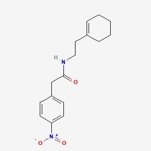 molecular formula C16H20N2O3 B5852329 N-[2-(cyclohex-1-en-1-yl)ethyl]-2-(4-nitrophenyl)acetamide 