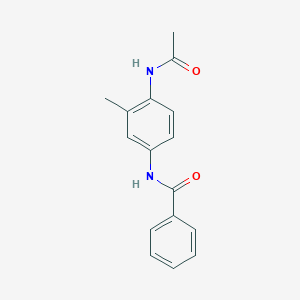 molecular formula C16H16N2O2 B5852467 N-(4-acetamido-3-methylphenyl)benzamide 