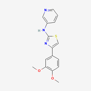 molecular formula C16H15N3O2S B5852672 N-[4-(3,4-dimethoxyphenyl)-1,3-thiazol-2-yl]pyridin-3-amine 
