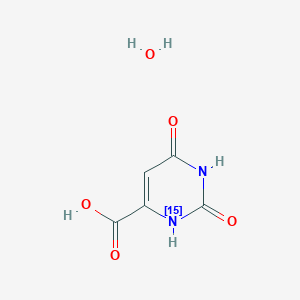 molecular formula C5H4N2O4 B585272 2,4-dioxo-(115N)1H-pyrimidine-6-carboxylic acid;hydrate CAS No. 1229646-87-0