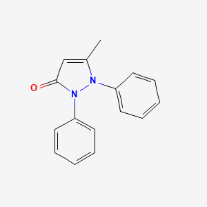 molecular formula C16H14N2O B5852884 5-Methyl-1,2-diphenylpyrazol-3-one CAS No. 52128-85-5