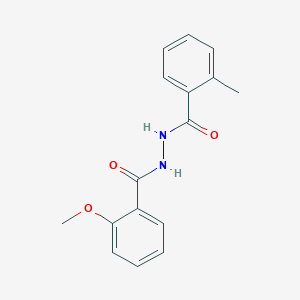 molecular formula C16H16N2O3 B5852923 N'-(2-methoxybenzoyl)-2-methylbenzohydrazide 
