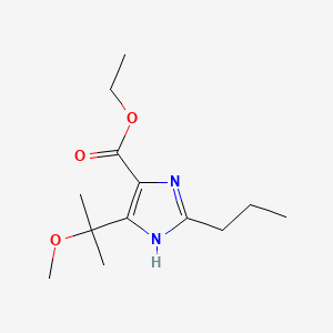 molecular formula C13H22N2O3 B585310 Ethyl 4-(2-methoxypropan-2-yl)-2-propyl-1H-imidazole-5-carboxylate CAS No. 1092980-84-1