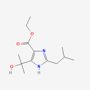 molecular formula C13H22N2O3 B585313 Ethyl 4-(2-hydroxypropan-2-yl)-2-isobutyl-1H-imidazole-5-carboxylate CAS No. 1346598-38-6
