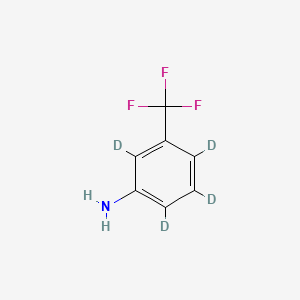 molecular formula C7H6F3N B585315 3-Aminobenzotrifluoride-D4 CAS No. 1219802-14-8