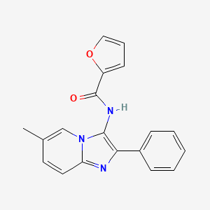molecular formula C19H15N3O2 B5853300 N-(6-methyl-2-phenylimidazo[1,2-a]pyridin-3-yl)furan-2-carboxamide 