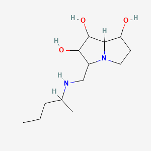 3-{[(Pentan-2-yl)amino]methyl}hexahydro-1H-pyrrolizine-1,2,7-triol