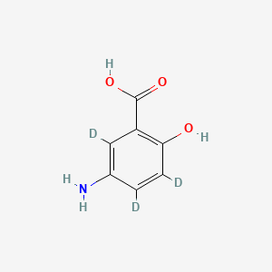 molecular formula C7H7NO3 B585356 Mesalazine-D3 