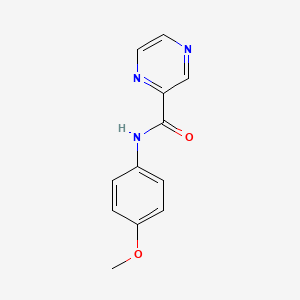 molecular formula C12H11N3O2 B5853590 N-(4-methoxyphenyl)pyrazine-2-carboxamide 