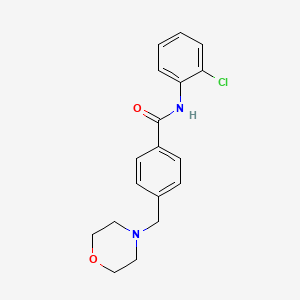molecular formula C18H19ClN2O2 B5853724 N-(2-chlorophenyl)-4-(morpholin-4-ylmethyl)benzamide 