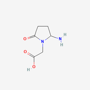 2-(2-Amino-5-oxopyrrolidin-1-yl)acetic acid