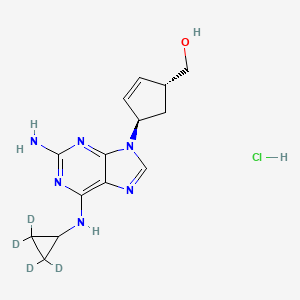 molecular formula C14H19ClN6O B585382 trans-Abacavir-d4 Hydrochloride CAS No. 1346605-40-0