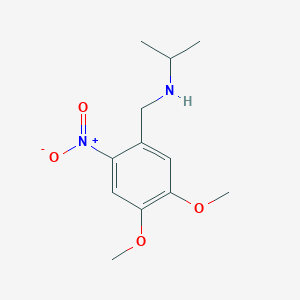 molecular formula C12H18N2O4 B5853836 N-(4,5-DIMETHOXY-2-NITROBENZYL)-N-ISOPROPYLAMINE 
