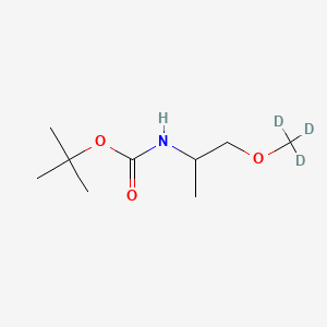 molecular formula C9H19NO3 B585385 N-tert-Butyloxycarbonyl DL-Alaninol Methyl Ether-d3 CAS No. 1346600-07-4