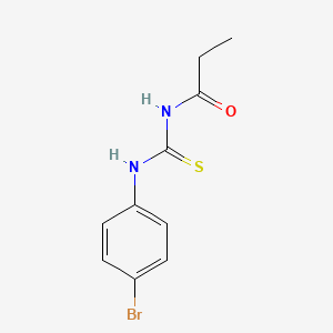 molecular formula C10H11BrN2OS B5853878 N-[(4-bromophenyl)carbamothioyl]propanamide 