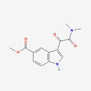 molecular formula C14H14N2O4 B585395 Methyl 3-(2-(dimethylamino)-2-oxoacetyl)-1H-indole-5-carboxylate CAS No. 1052181-84-6