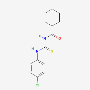 molecular formula C14H17ClN2OS B5853990 N-[(4-chlorophenyl)carbamothioyl]cyclohexanecarboxamide 
