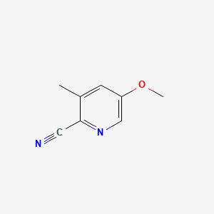 molecular formula C8H8N2O B585402 5-Methoxy-3-methylpicolinonitrile CAS No. 1256792-12-7