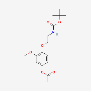 N-tert-Butyloxycarbonyl-2-(4-acetyloxy-2-methoxyphenoxy)-ethylamine