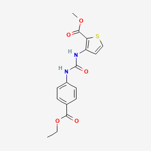 molecular formula C16H16N2O5S B5854270 METHYL 3-({[4-(ETHOXYCARBONYL)ANILINO]CARBONYL}AMINO)-2-THIOPHENECARBOXYLATE 